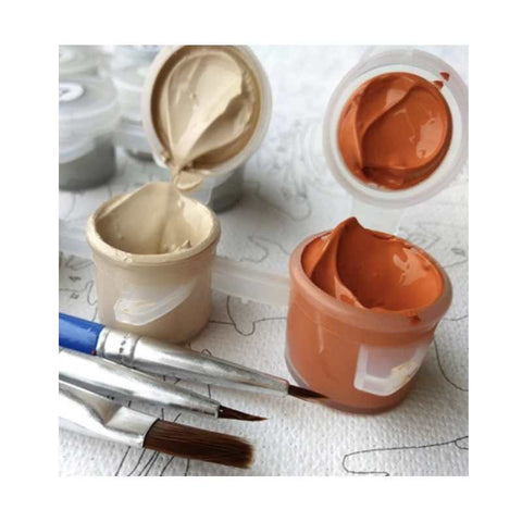 Image of DIY Still Life Paint By Numbers Kit - Tea Party - Painting By Numbers Kit - Artwerkes