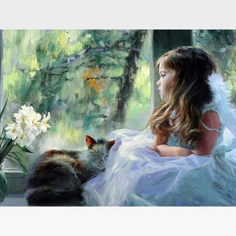 Image of DIY Paint By Numbers Kit Online - Fairy Goddess - Painting By Numbers Kit - Artwerkes