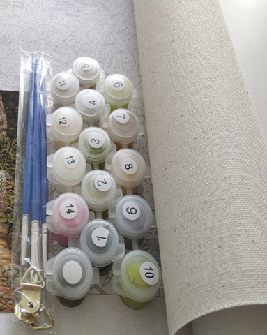 Image of DIY Sunflower Paint By Numbers Kit - Be Happy - Painting By Numbers Kit - Artwerkes