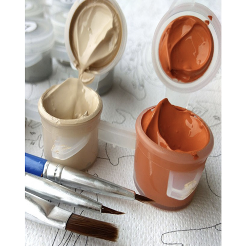 Image of DIY Abstract Pink Flowers Paint By Numbers - Pink Is Perfect - Painting By Numbers Kit - Artwerkes