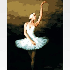 Ballerina Paint By Numbers - Ballerina Dance - Painting By Numbers Kit - Artwerkes 