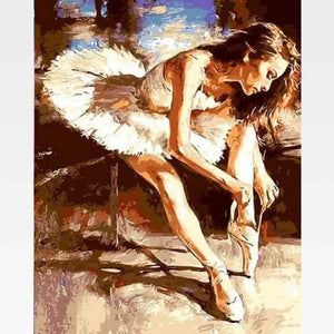 Ballerina Paint By Numbers - Ballet Painting - Painting By Numbers Kit - Artwerkes 
