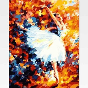 Ballerina Paint By Numbers - Russian Ballet Dancer - Painting By Numbers Kit - Artwerkes 