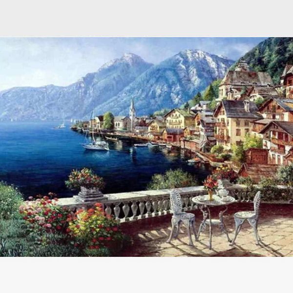 DIY Seacape Paint By Numbers Kit - Westray Place - Painting By Numbers Kit - Artwerkes 