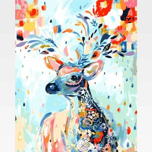 Deer Paint By Numbers For Adults - Painting By Numbers Kit - Artwerkes 