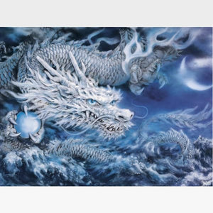 Dragon Paint By Numbers Kit - Painting By Numbers Kit - Artwerkes 