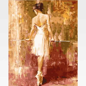 Easy Woman Painting By Numbers Kit  - Casablanca - Painting By Numbers Kit - Artwerkes 