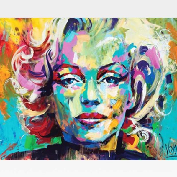 Marilyn Monroe Paint By Numbers Kit - Painting By Numbers Kit - Artwerkes 
