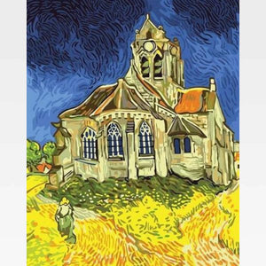 The Church at Auvers  - Paint by Numbers Kit -Van Gogh - Painting By Numbers Kit - Artwerkes 