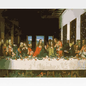 The Last Supper Paint By Numbers Kit - Painting By Numbers Kit - Artwerkes 