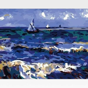 The Saintes Ocean - Paint by Numbers Kit - Van Gogh - Painting By Numbers Kit - Artwerkes 