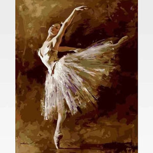 Woman Dancing Paint By Numbers Kit - The Last Song - Painting By Numbers Kit - Artwerkes 